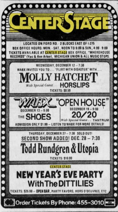 Center Stage - Dec 09 1979 Article